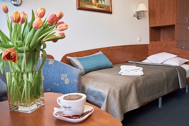 Hotel Wellness Medical Spa Unitral - Wohnbeispiel Einzelzimmer (Zimmercodierung EB1)