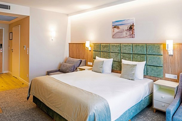 Aqua Resort - Wohnbeispiel Doppelzimmer (Zimmercodierungen DB1, DB2, DB3 & DC1)