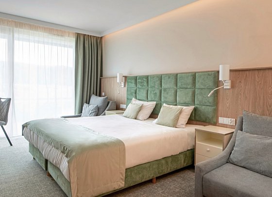 Aqua Resort - Wohnbeispiel Doppelzimmer (Zimmercodierungen DB1, DB2 & DC1)
