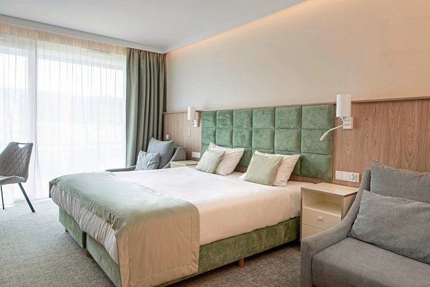 Aqua Resort - Wohnbeispiel Doppelzimmer (Zimmercodierungen DB1, DB2 & DC1)