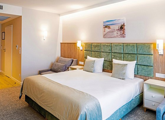 Aqua Resort - Wohnbeispiel Doppelzimmer (Zimmercodierungen DB1, DB2 & DC1)