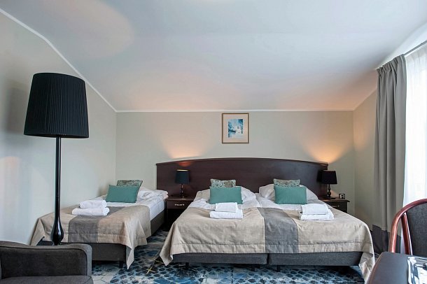 Sandra Spa - Wohnbeispiel Familienzimmer Economy Classic im Gebäude Sandra (Zimmercodierung FE1)