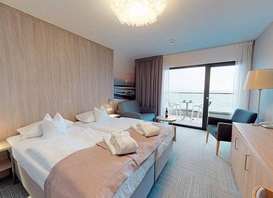 Baltivia Sea Resort - Wohnbeispiel Doppelzimmer Standard Meerblick (Zimmercodierung DGM)