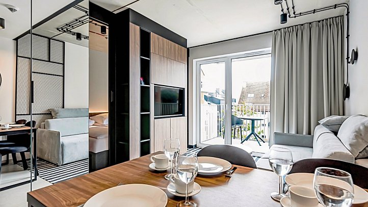 Green Port Apartamenty by VacationClub - Wohnbeispiel Appartement Standard (Zimmercodierungen AG1 & AG2)