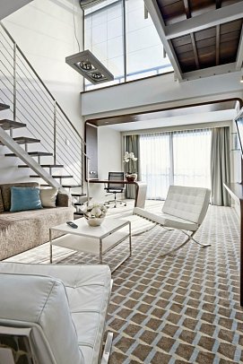 Marine Hotel by Zdrojowa - Wohnbeispiel Appartement Lux mit Terrasse (Zimmercodierung AD2)