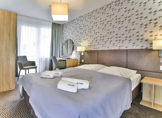 Akces Medical Spa - Wohnbeispiel Doppelzimmer Plus mit Balkon (Zimmercodierung DF3)