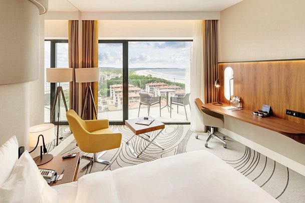 Radisson Blu Resort Swinoujscie - Wohnbeispiel Doppelzimmer Standard seitl. Meerblick (Zimmercodierungen DGN & DG2)