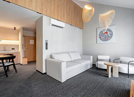 NICKEL Resort & WellNest - Wohnbeispiel Appartement mit Mezzanin (Zimmercodierung AB3)
