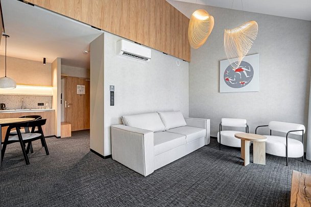 NICKEL Resort & WellNest - Wohnbeispiel Appartement mit Mezzanin (Zimmercodierung AB3)