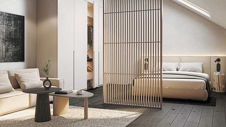 NICKEL Resort & WellNest - Wohnbeispiel Appartement Suite (Zimmercodierungen AB1 & AB2)