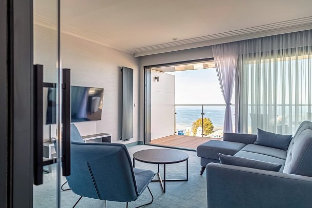 Hotel Aurora Family & Spa - Wohnbeispiel Suite Meerblick (Zimmercodierung W1M)