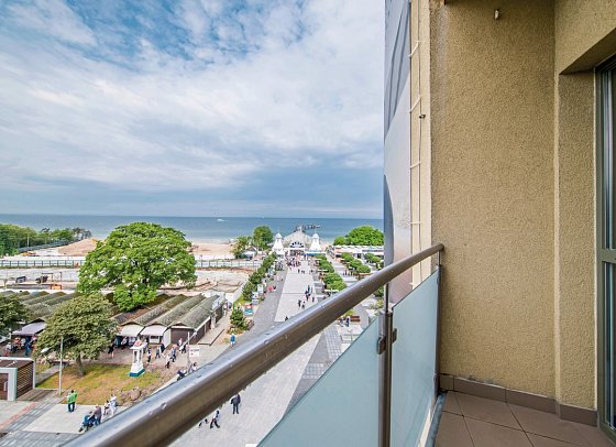 Hotel Aurora Family & Spa - Wohnbeispiel Doppelzimmer Meerblick (Zimmercodierung D1M)