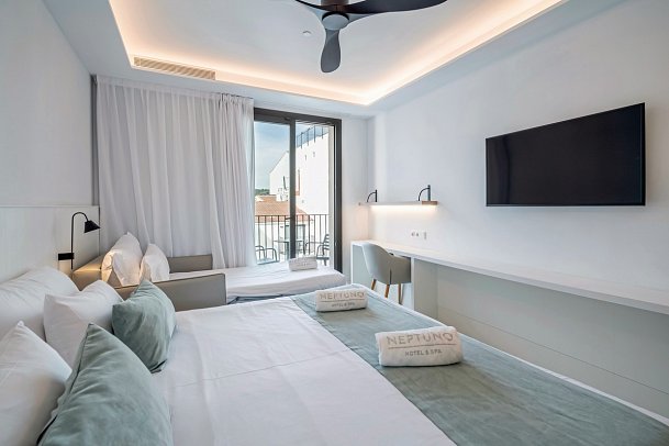 Neptuno & Spa - Wohnbeispiel Doppelzimmer Balkon (Zimmercodierung DB2)