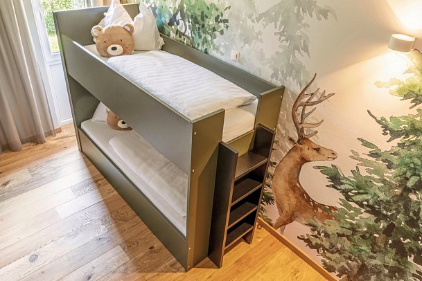 Aldiana Club Salzkammergut - Wohnbeispiel Familienzimmer mit Etagenbett (Zimmercodierung FB2)