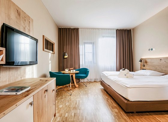 Rogner Bad Blumau - Wohnbeispiel Doppelzimmer Kunsthaus (Zimmercodierungen DB1 & EB1)