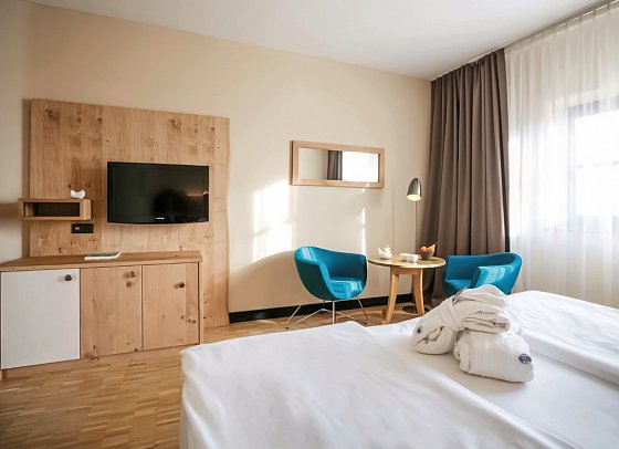 Rogner Bad Blumau - Wohnbeispiel Doppelzimmer Kunsthaus (Zimmercodierungen DB1 & EB1)