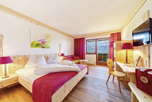 Natur & Wellnesshotel Höflehner - Wohnbeispiel Doppelzimmer Alpenrose (Zimmercodierungen DB3 & EB3)