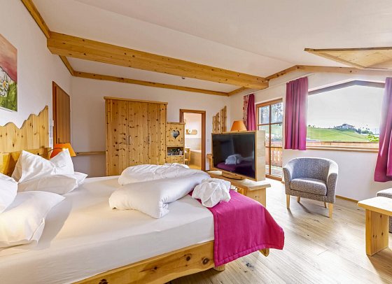 Natur & Wellnesshotel Höflehner - Wohnbeispiel Familiensuite 1 (Zimmercodierung WI1)