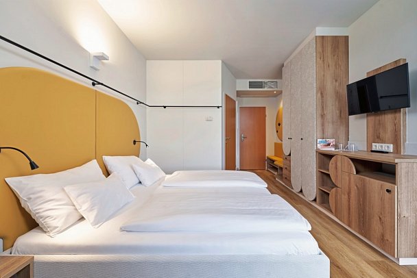 H2O Hotel-Therme-Resort - Wohnbeispiel Storchennest Familienzimmer (Zimmercodierungen FB3 & FB4)