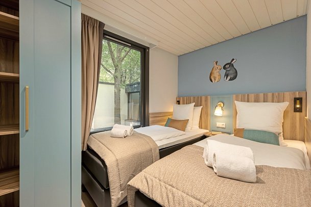 Center Parcs Bispinger Heide - Wohnbeispiel Haus VIP (Zimmercodierungen BD1 & BD2)