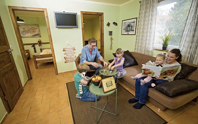 Serengeti Park Lodge - Wohnbeispiel Safari King Lodge (Zimmercodierungen UX6, XB6 & XG6)