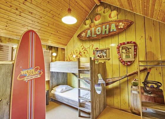 Heide Park Holiday Camp - Wohnbeispiel 4er Blockhütte (Zimmercodierungen XB5 & XB6)