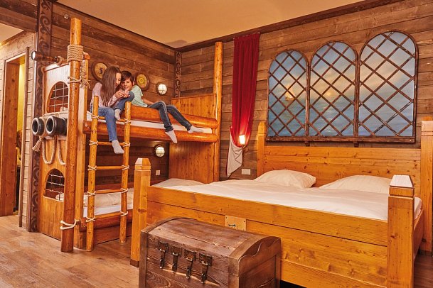 Heide Park Abenteuerhotel - Wohnbeispiel Piratenzimmer (Zimmercodierungen XB1 & XB2)