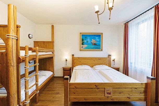 Heide Park Abenteuerhotel - Wohnbeispiel Piratenzimmer (Zimmercodierungen XB1 & XB2)