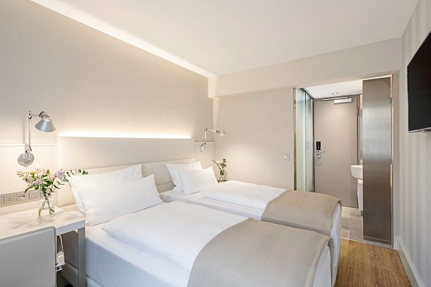 NH Hamburg Mitte - Wohnbeispiel Doppelzimmer Small Standard (Zimmercodierung DB1)