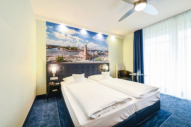 Hotel Hanseport Hamburg - Wohnbeispiel Doppelzimmer Standard (Zimmercodierung DG1)