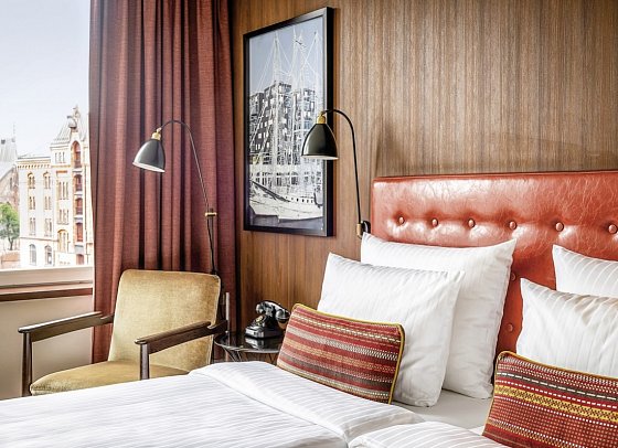 AMERON Hamburg Hotel Speicherstadt - Wohnbeispiel Doppelzimmer Komfort (Zimmercodierung DF1)