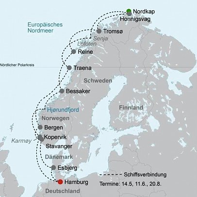 ADAC Special: Mit MS Finnmarken auf den Spuren der Postschiffroute