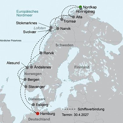 ADAC Special: Mit MS Finnmarken auf den Spuren der Postschiffroute