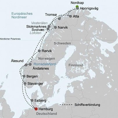 ADAC Special: Signature Reise mit MS Midnatsol auf den Spuren der Postschiffroute