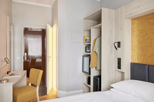 Best Western Raphael Hotel Altona - Wohnbeispiel Einzelzimmer Standard (Zimmercodierung EG1)