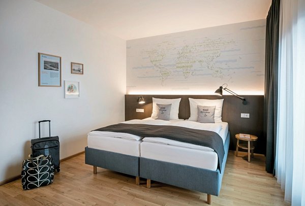 JUFA Hotel Hamburg HafenCity - Wohnbeispiel Doppelzimmer (Zimmercodierung DB1)