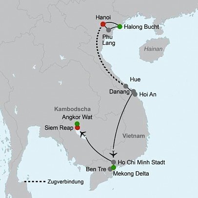 Vietnam & Kambodschas Highlights erleben