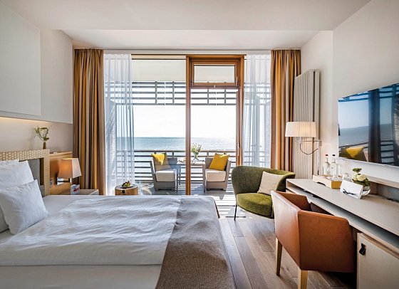 BUDERSAND Hotel - Golf & Spa - Sylt - Einzelzimmer Meerblick (Zimmercodierung EBM)