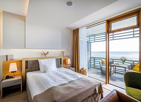 BUDERSAND Hotel - Golf & Spa - Sylt - Einzelzimmer Meerblick (Zimmercodierung EBM)