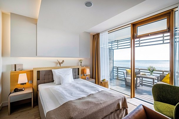 BUDERSAND Hotel - Golf & Spa - Sylt - Einzelzimmer Meerblick (Zimmercodierung EBM)