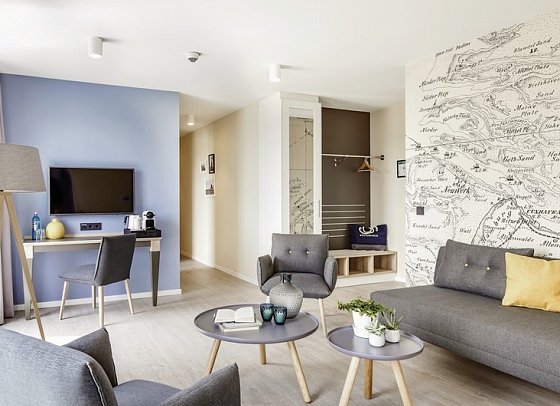 Küstenperle Strandhotel & Spa - Wohnbeispiel Perle Suite (Zimmercodierung WI1)