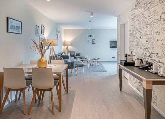 Küstenperle Strandhotel & Spa - Wohnbeispiel Perle Suite (Zimmercodierung WI1)