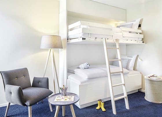 Küstenperle Strandhotel & Spa - Wohnbeispiel Kinderschlafzimmer (Zimmercodierungen FB1, F3N & WI1)