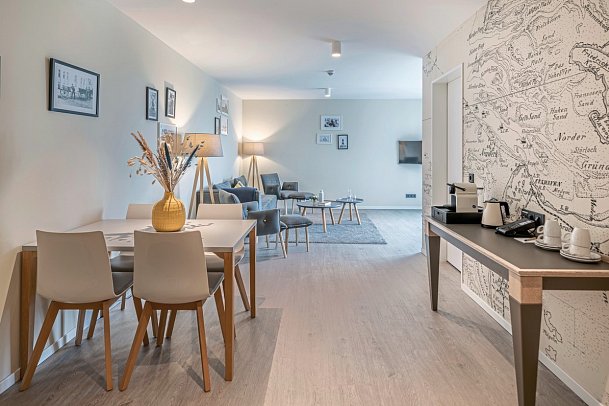 Küstenperle Strandhotel & Spa - Wohnbeispiel Perle Suite (Zimmercodierung WI1)