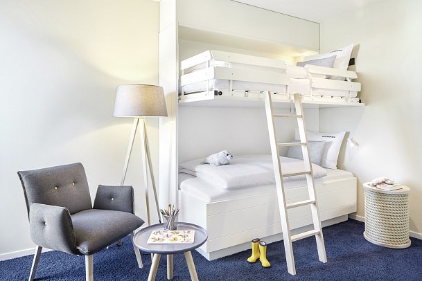 Küstenperle Strandhotel & Spa - Wohnbeispiel Kinderschlafzimmer (Zimmercodierungen FB1, F3N & WI1)
