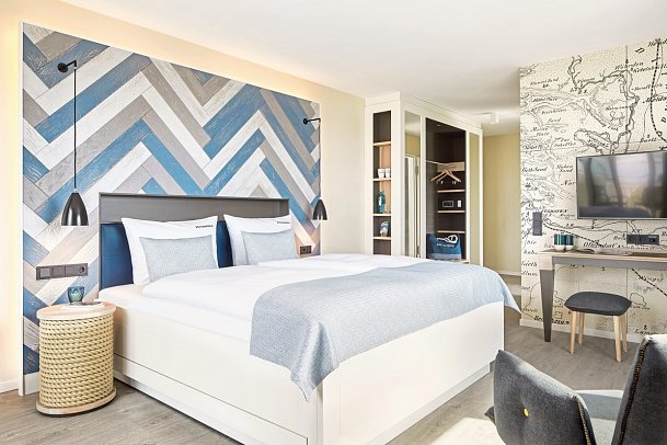 Küstenperle Strandhotel & Spa - Wohnbeispiel Perle Komfortzimmer (Zimmercodierung DF1)
