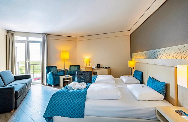 ambassador hotel & spa - Wohnbeispiel Doppelzimmer Strandblick (Zimmercodierung DGN)