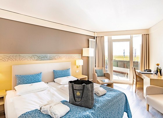 ambassador hotel & spa - Wohnbeispiel Doppelzimmer Strandblick (Zimmercodierung DGN)