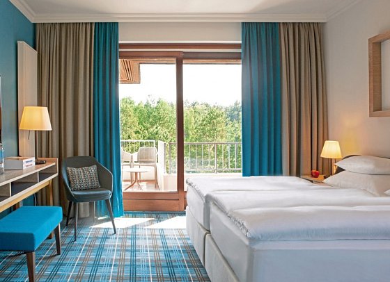 AALERNHÜS hotel & spa - Wohnbeispiel Doppelzimmer Gartenblick (Zimmercodierung DB2)