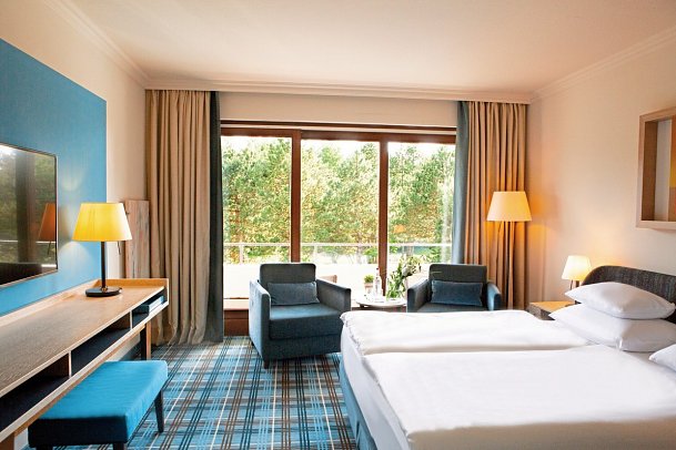 AALERNHÜS hotel & spa - Wohnbeispiel Doppelzimmer Gartenblick (Zimmercodierung DB2)